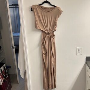 Tan Maxi Dress